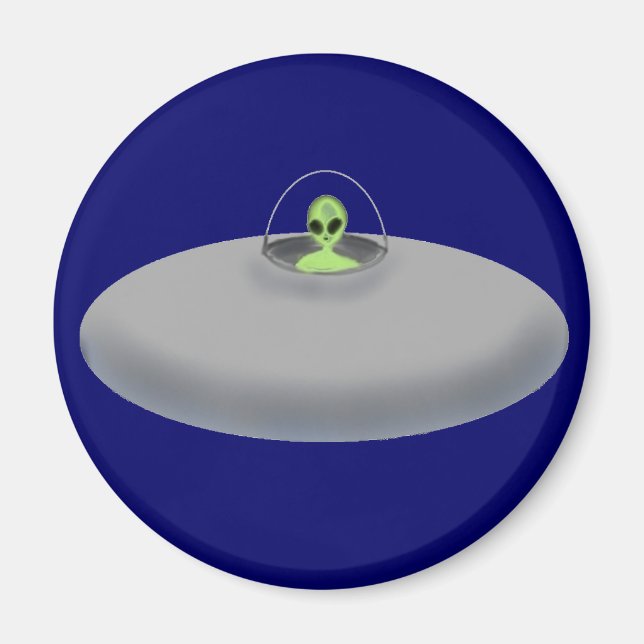 UFO (blue) magnet (Front)