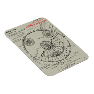 UFO Blueprint Magnet