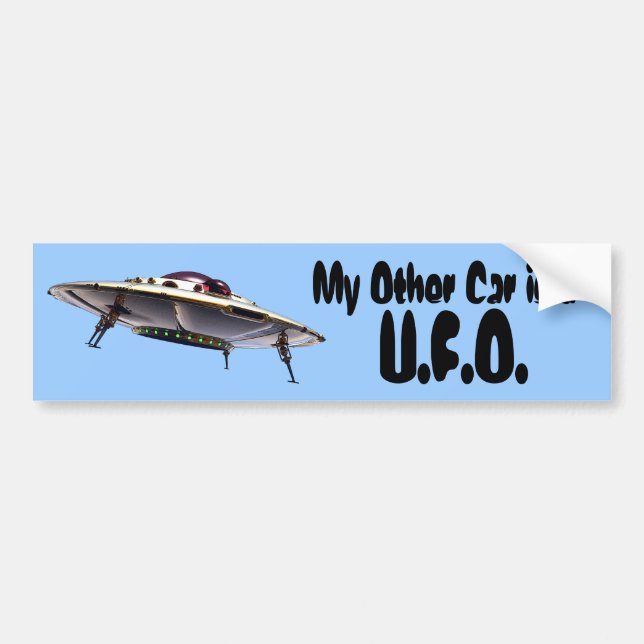 UFO Bumper Sticker (Front)