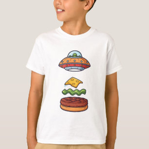 UFO Burger Alien Space Kids T-Shirt
