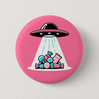 UFO Candy 2 Inch Round Button
