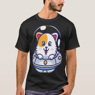 Ufo Cats I Cat Cute Kitten Spaceship Space Kids T-Shirt