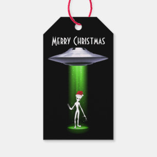UFO Christmas 🛸 Funny Alien Gift Tags