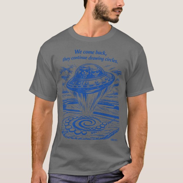 UFO CROP CIRCLES  T-Shirt (Front)
