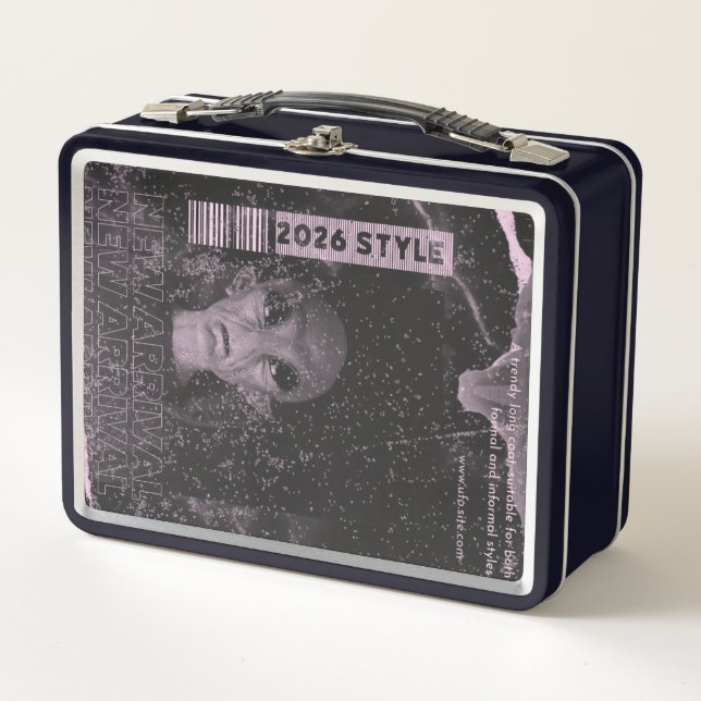 UFO DESIGN METAL LUNCH BOX (Front)