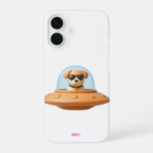 Ufo dog 3D a1 iPhone 16 Case