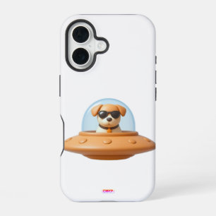 Ufo dog 3D a1 iPhone 16 Case