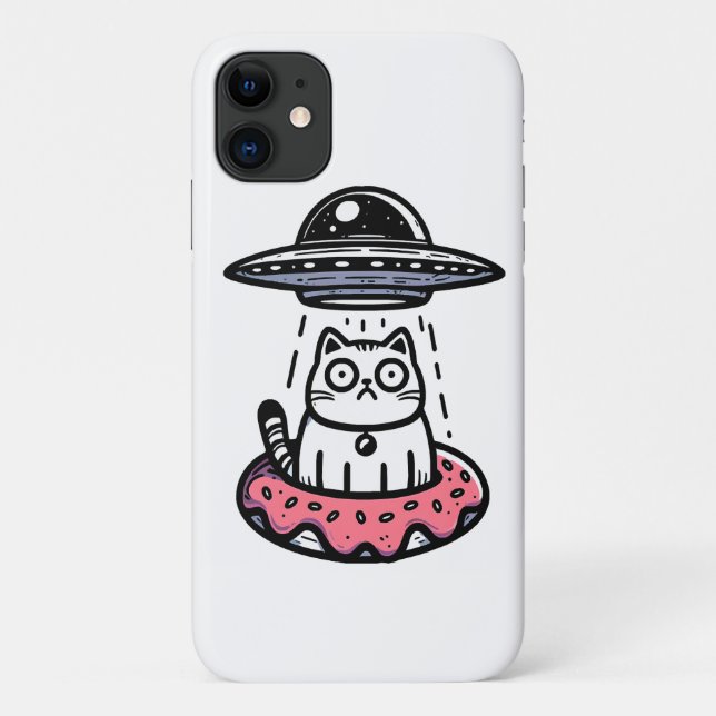 UFO Doughnut Cat Case-Mate iPhone Case (Back)