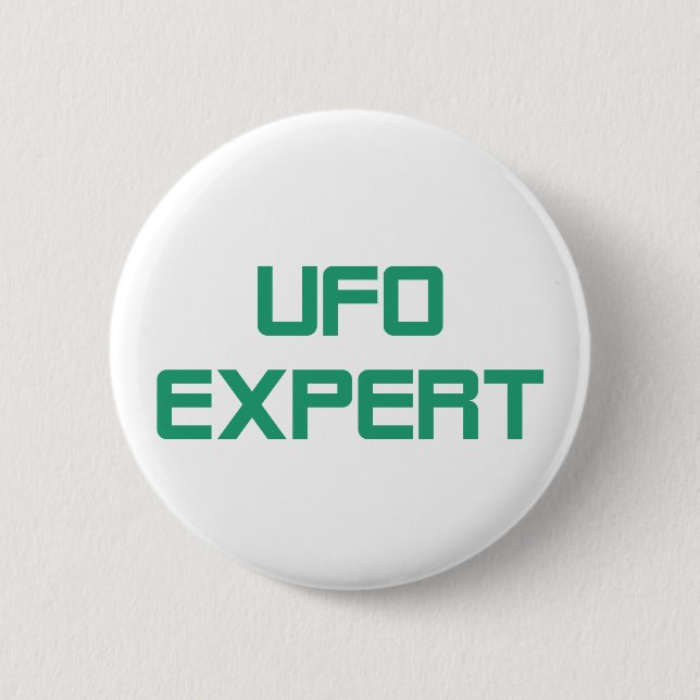 Ufo expert 2 inch round button (Front)
