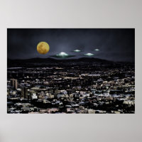 UFO flying object in space