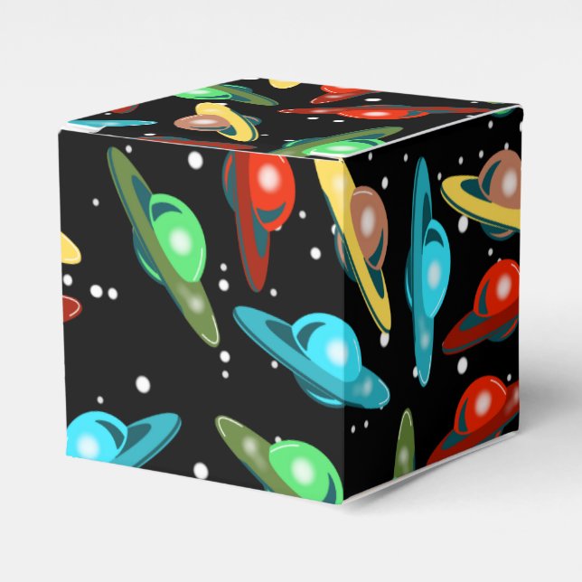 UFO FLYING SAUCER SCFI by Jetpackcorps Favor Box (Front Side)