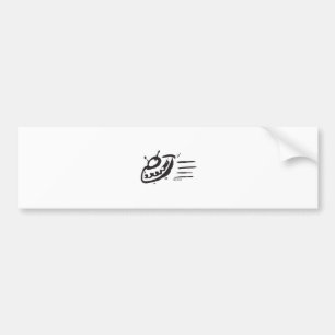 UFO - Flying Saucer - Spaceship Bumper Sticker