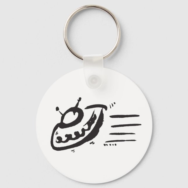 UFO - Flying Saucer - Spaceship Keychain (Front)