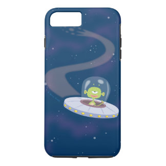 UFO flying through space iPhone 8 Plus/7 Plus Case