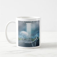 UFO Hitchhiker tasse monogramme personnalisée