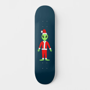 UFO Ho Ho Father Christmas alien Skateboard