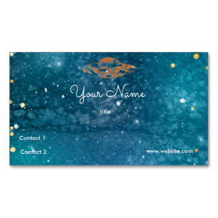 UFO in the artistic galaxy Magnetic Business Card