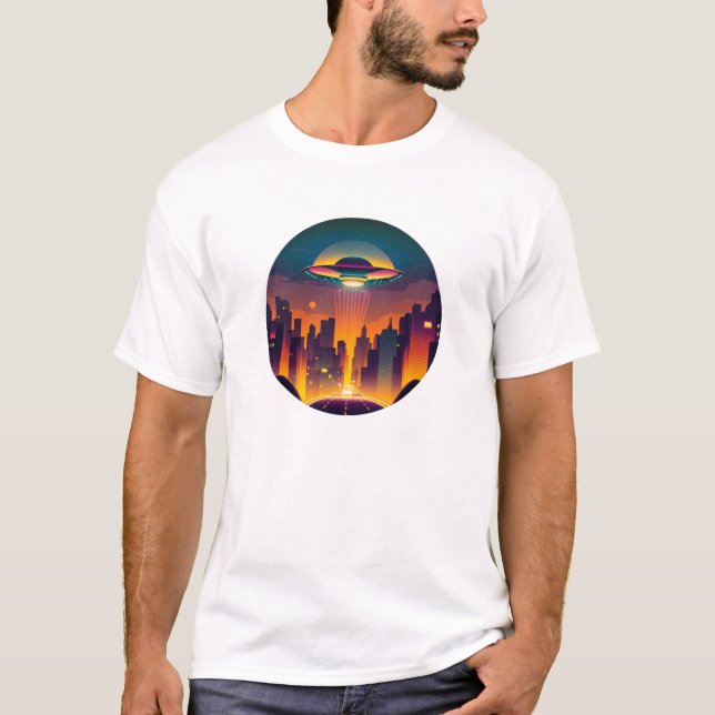 UFO In The City T-Shirt (Front)