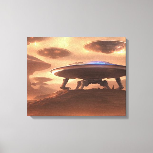 UFO Invasion Canvas Print (Front)