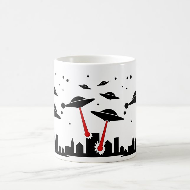 UFO Invasion Coffee Mug (Center)