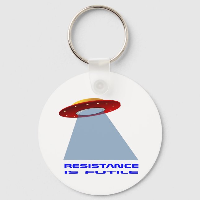 UFO  landing Keychain (Front)
