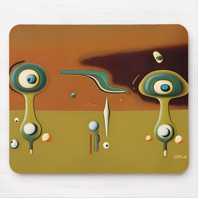 UFO Landing Pad Mouse Pad (Front)