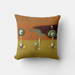UFO Landing Pad Throw Pillow