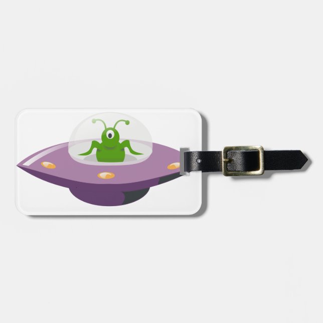 ufo luggage tag (Front Horizontal)