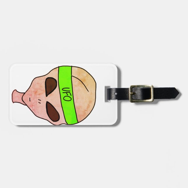 Ufo Luggage Tag (Front Horizontal)