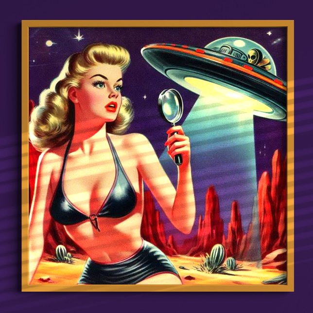 Ufo Pin-up Poster (Creator Uploaded)