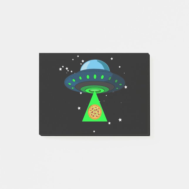 UFO Pizza Pick Up Post-it Notes (Front)