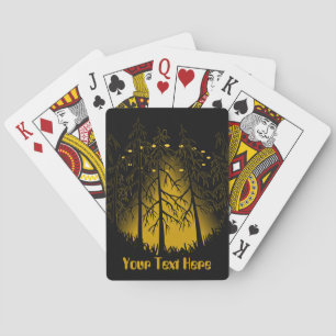 UFO Playing Cards Personalized Flying Saucer Cards