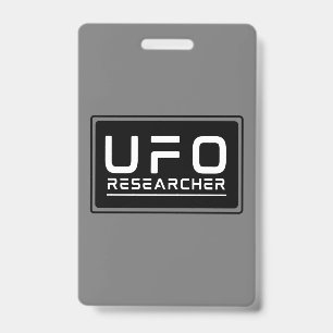UFO Researcher Paranormal Investigator Aliens  Badge