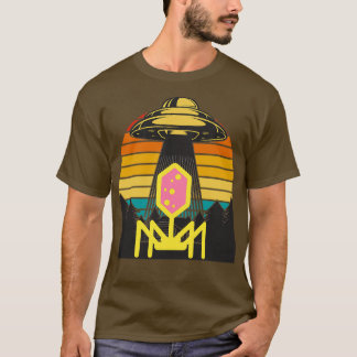 UFO RETRO VINTAGE SUNSET PHAGE Micro T-Shirt