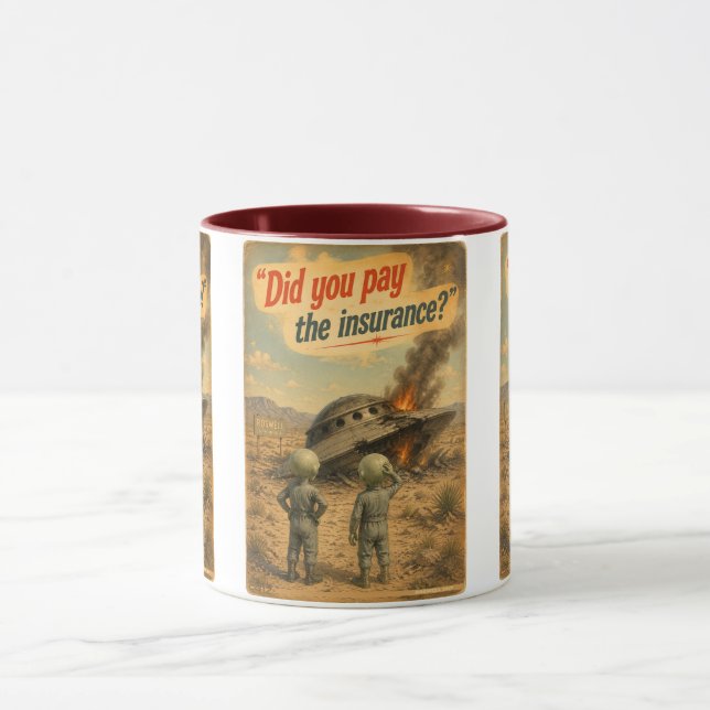 UFO Roswell 40-50s Mug (Center)