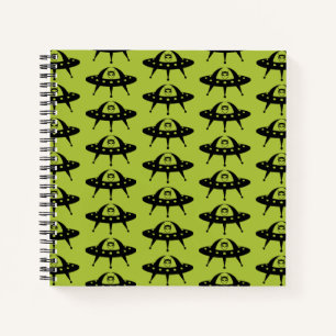 UFO Space Alien Sci Fi Flying Saucer Notebook