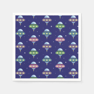 UFO Space Birthday party  Napkin