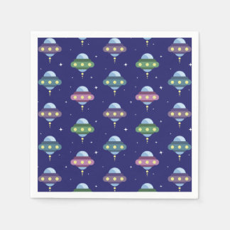 UFO Space Birthday party Napkin