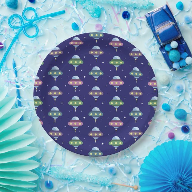 UFO Space Birthday party  Paper Plate (Party)