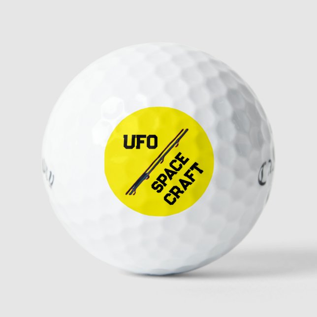 UFO SPACE CRAFT GOLF BALLS (Front)