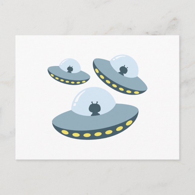 UFO Spacecrafts Postcard (Front)
