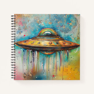 UFO Spaceship Notebook