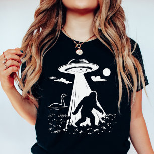 UFO Summer; Alien Abduction Sasquatch T-Shirt