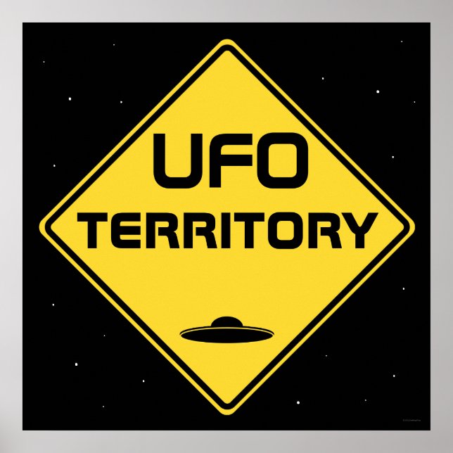UFO territory Road Sign (Front)