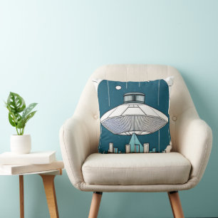 UFO Throw Pillow