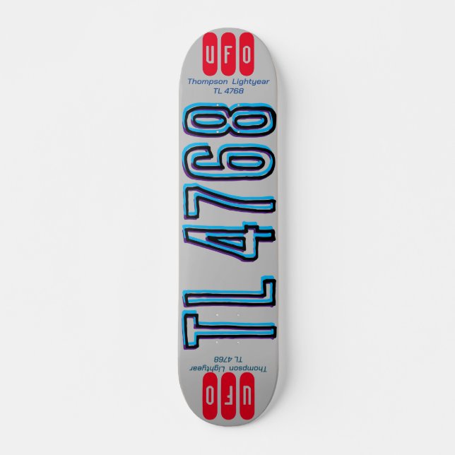 UFO  TL4768 7 3/4" Skateboard Deck (Front)
