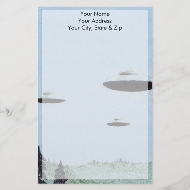 UFO Trio Stationery (Front)