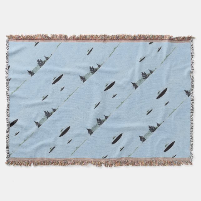 UFO Trio Throw Blanket (Front)