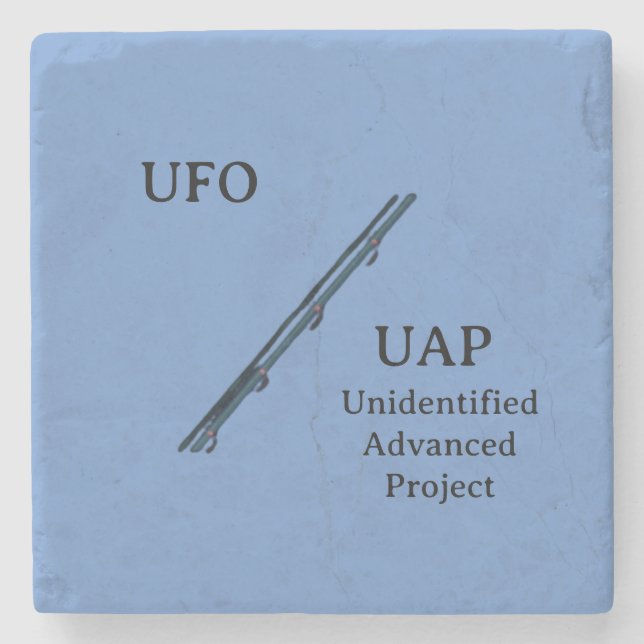 ufo / uap stone coaster (Front)