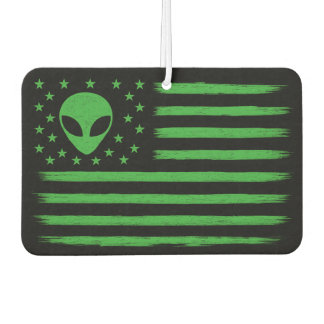 UFO United States Flag Alien Air Freshener